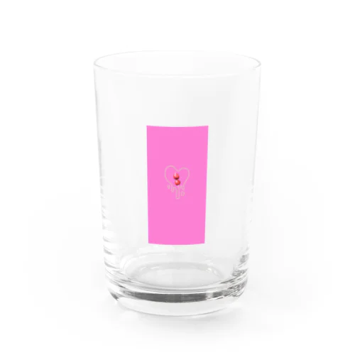 ピンク！いちご飴×とろける♡いちごチョコ Water Glass