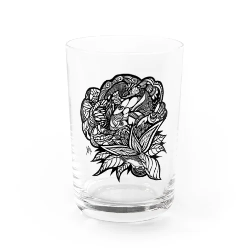 Rose Glass Water Glass