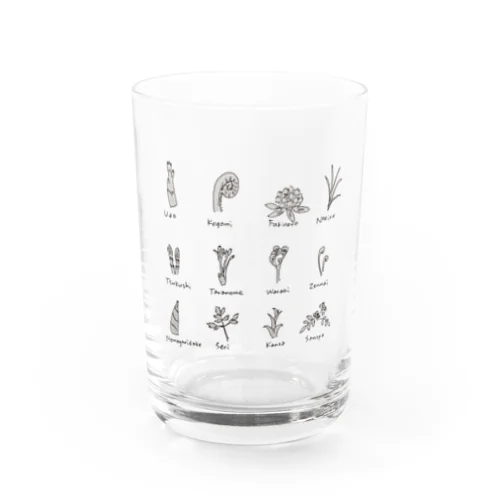 山菜の仲間たち Water Glass