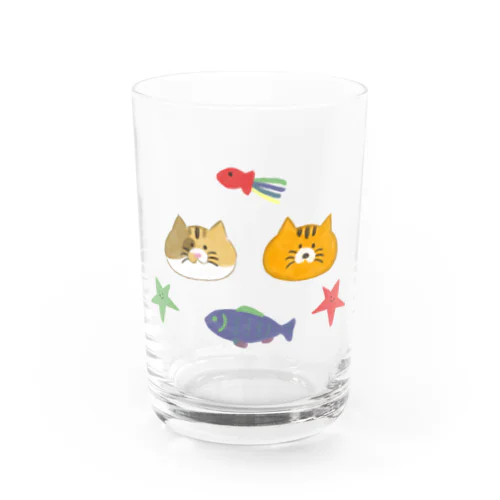 はなたんとしまちゃん Water Glass