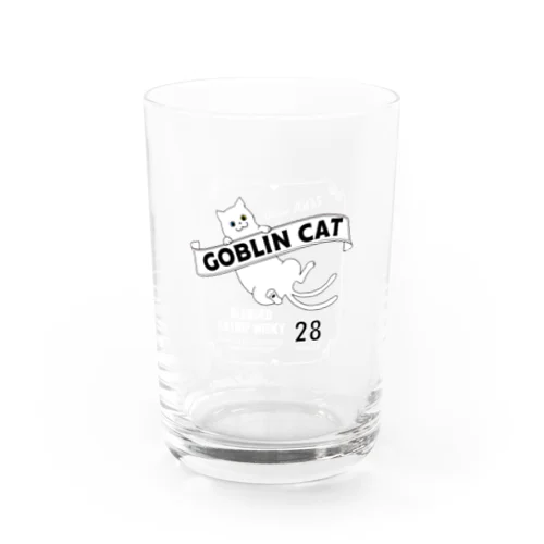 化け猫ウヰスキー<白> Water Glass