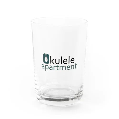 ukulele apartment logo Water Glass