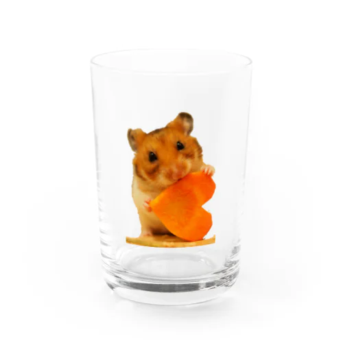 ハートにんじんハムスター Water Glass