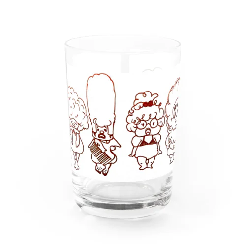 アフロ屋さん Water Glass