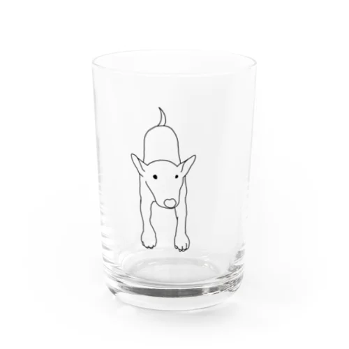 ふりふりブルテリア Water Glass