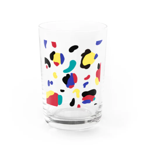 pop leopard Water Glass