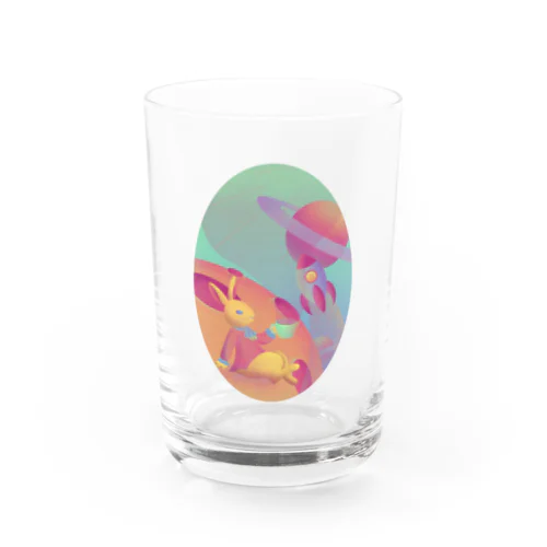 space rabbit  Water Glass