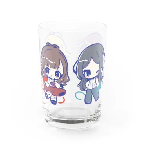 横並びおんなどもちゃん Water Glass