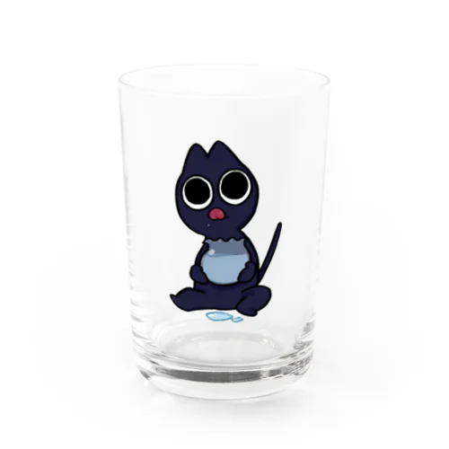 お食事した黒猫 Water Glass