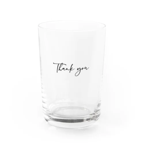 Thank you Water Glass