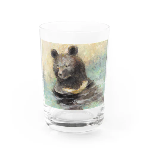 熊の水浴び Water Glass