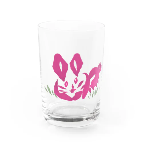 ゆるいウサギ Water Glass