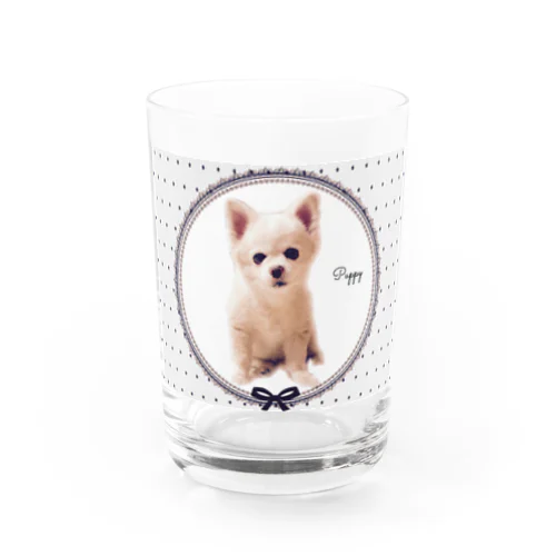 puppy ribon Water Glass