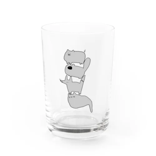 こぶたぬきつねこ Water Glass