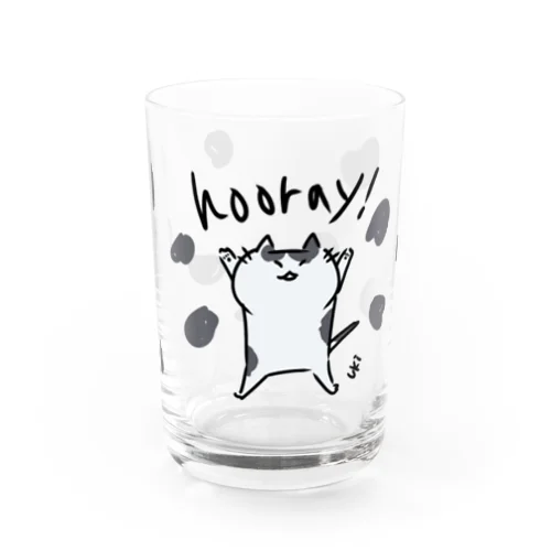 バンザイ ブチネコ Water Glass