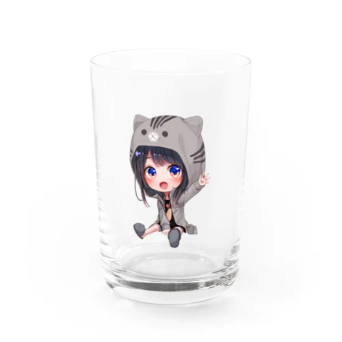 ねむねむ しま猫ver Water Glass