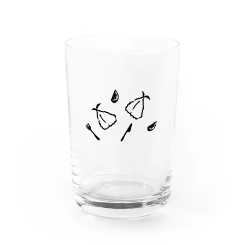 アジフライ定食 Water Glass