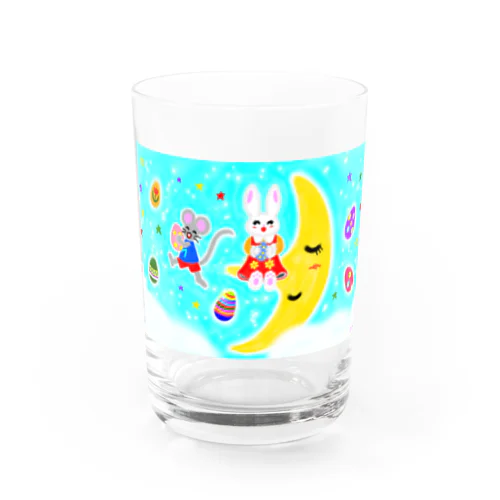 ミミナちゃんとマウチュくん Water Glass