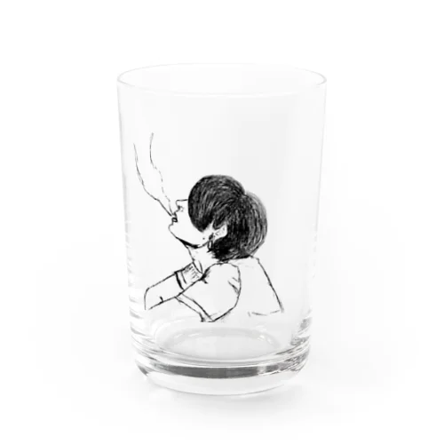 chill girl Water Glass