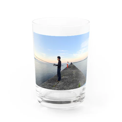 防波堤で釣りがしたい Water Glass