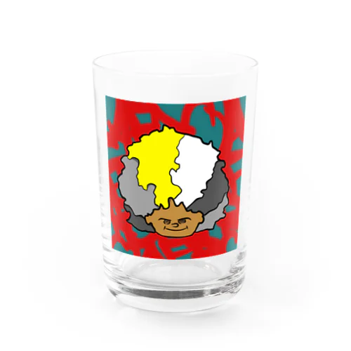 afro boy Water Glass