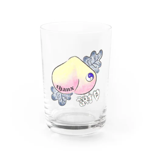 陰陽ラッキーピーチ Water Glass