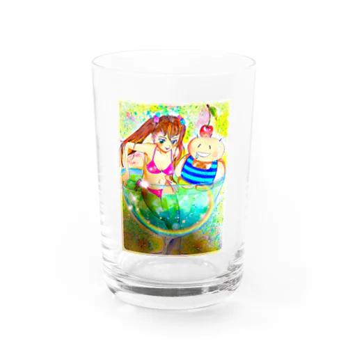 美女とソーダの中 Water Glass