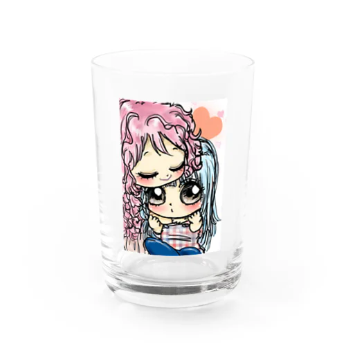 キュートな女の子 Water Glass