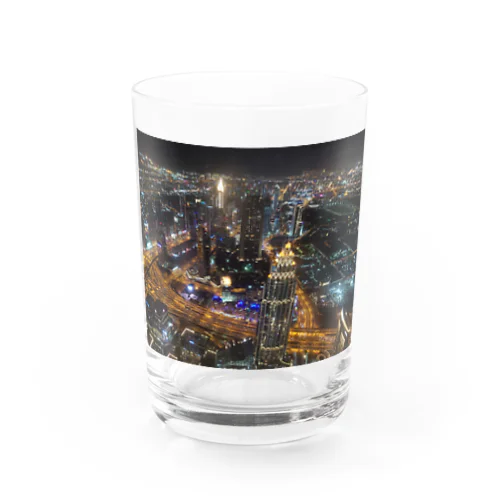 ドバイの夜景(ブルジュ・ハリファからの夜景) グラス