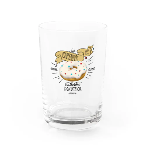 CAPTAIN'S DONUTS Water Glass
