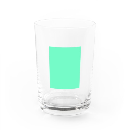 エメラルドグリーン　長方形 Water Glass