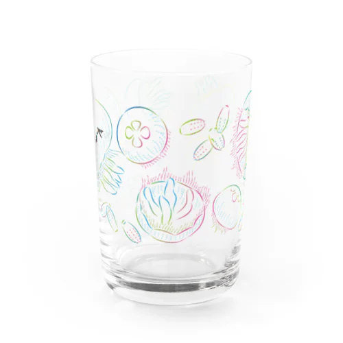 クラゲとダイバー Water Glass