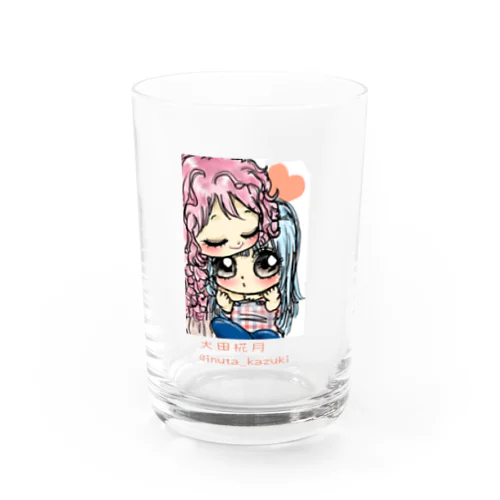 キュートな女の子カップル Water Glass