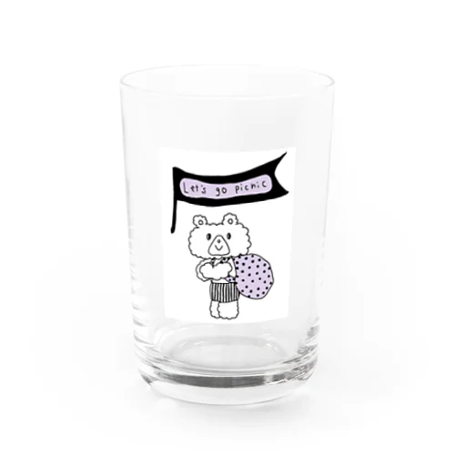 ピクニックとクマ Water Glass