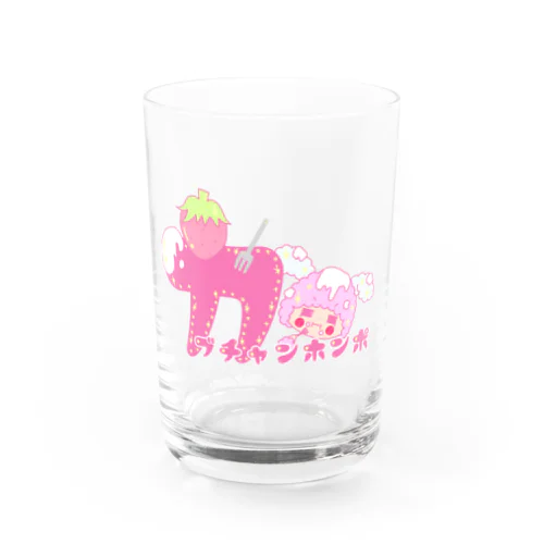 カブチャンホンポ☆もぐもぐロゴ Water Glass