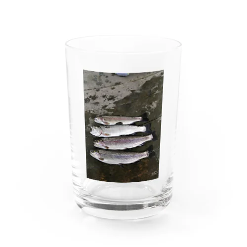 大漁！ニジマス Water Glass