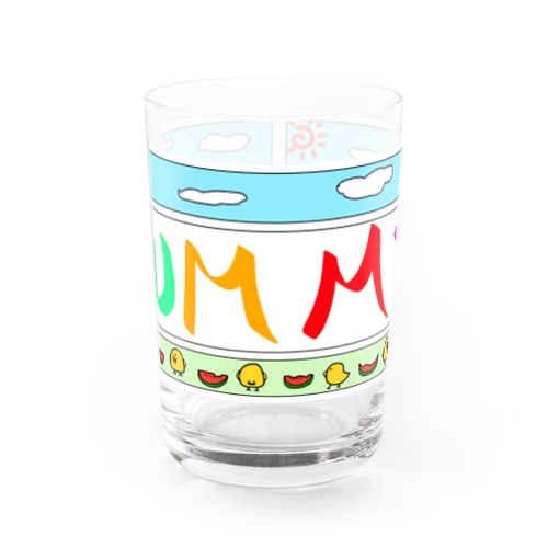 りずむくん Summer！ Water Glass