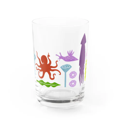 Sea Creatures Water Glass