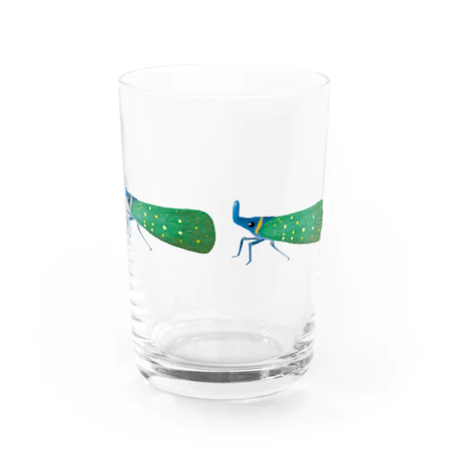 テングビワハゴロモ（青） Water Glass