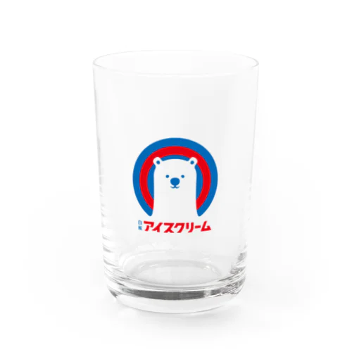白熊印のアイスクリーム Water Glass