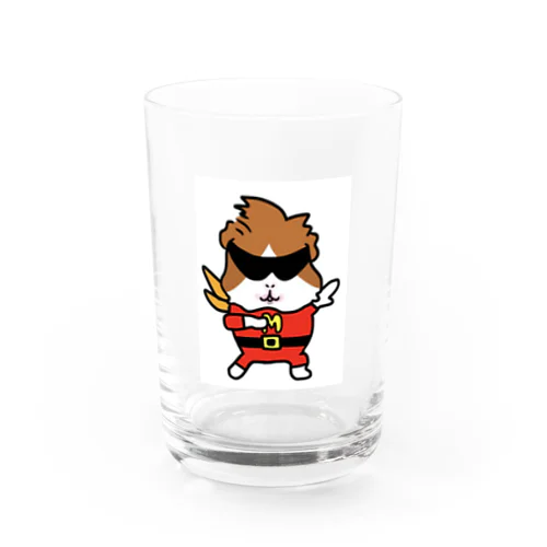 モルモット　ぷいぷい戦隊モルレンジャー　モルレッド Water Glass