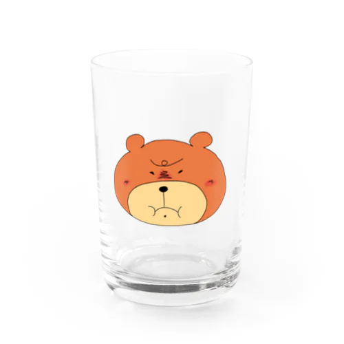 不機嫌くまさん Water Glass