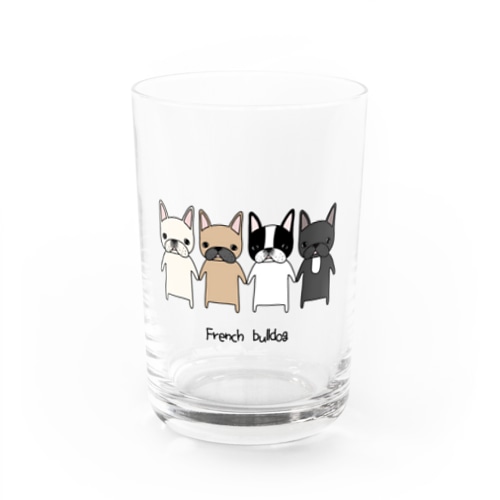 フレンチブルドッグだよ Water Glass