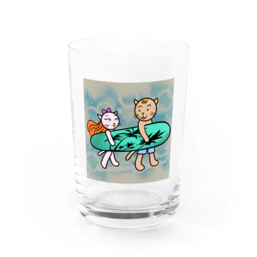 ネコの恋人たち Water Glass