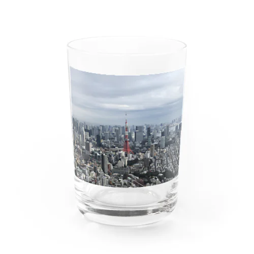 高台から眺める東京タワー グラス