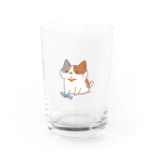 お魚つかまえたねこ Water Glass