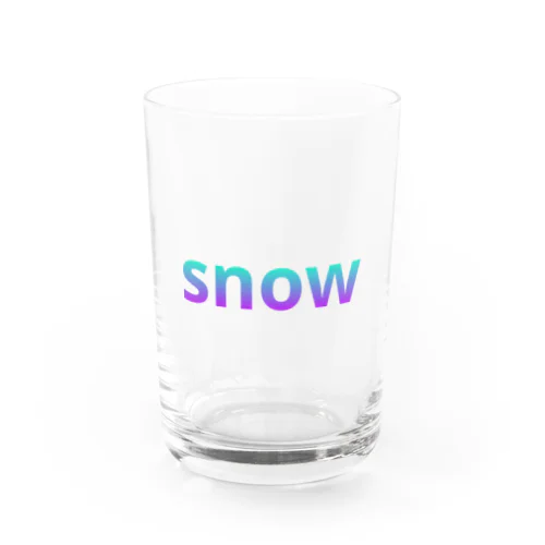 Snow Water Glass