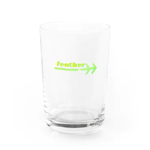 feather#birdlover Water Glass