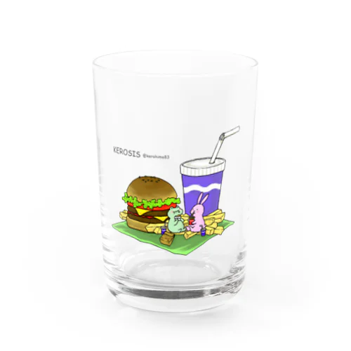 こんてるハンバーガー・ロゴ入 Water Glass
