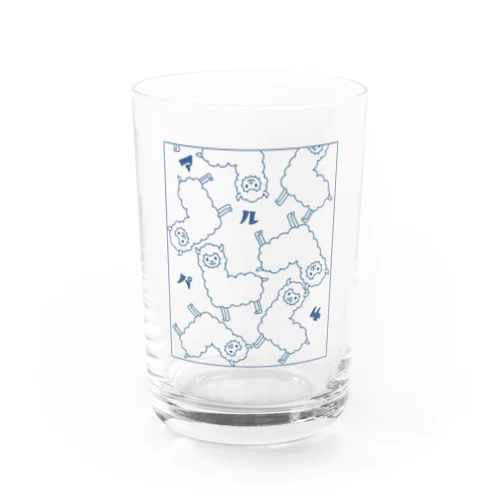 落ちてくるアルパカ Water Glass